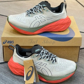 Asics Novablast 4 Nature Bathing & Red Snapper