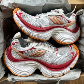 Balenciaga 10XL Sneakers In White Red Orange