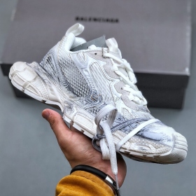 Balenciaga 3XL Trainers White Silver Metallic