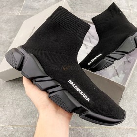 US 2018 Balenciaga Speed Trainer Tout Noir Stretch Sport