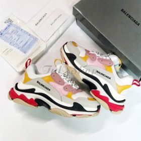 Balenciaga Triple S Cream Yellow Red Nam Nữ