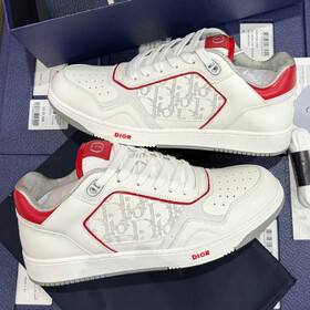 Dior B27 Low-Top Oblique Galaxy White Red