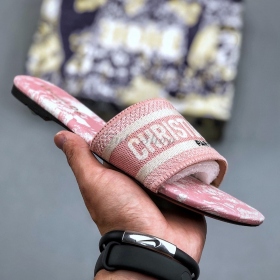 Dior Dway Slide Pink Pattern