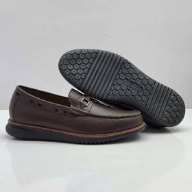 Giày Tây Lười Nam Lanew Đục Lỗ Da Màu Nâu