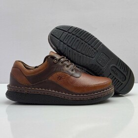 Giày Tây Nam Lanew Da Nâu Phối Màu