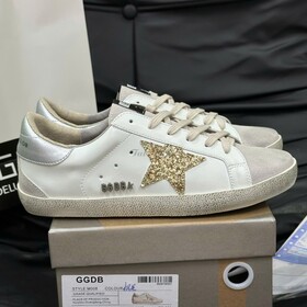 Golden Goose Superstar White Gold