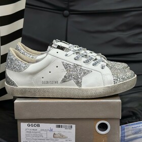 Golden Goose Superstar White Silver