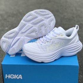 Hoka Bondi 8 All White