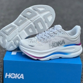 Hoka Bondi 9 Cosmic Grey/White