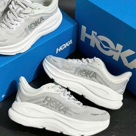 Hoka Bondi 9 Light Grey