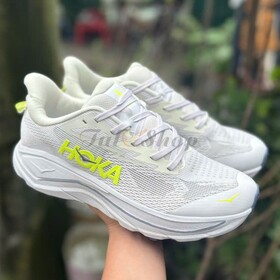 Hoka Challenger 8 White/ Neon Citrus