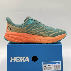 Hoka Speedgoat 5 Green Olive Orange