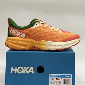 Hoka Speedgoat 5 Light Orange Green