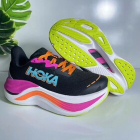 Hoka Skyward X Black Electric Aqua