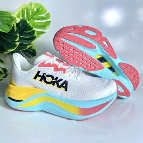 Hoka Skyward X White Yellow Pink Mint