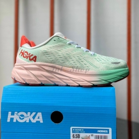 Hoka Bondi 8 Yellow Mint Pink Red