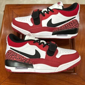 Jordan Legacy 312 White Gym Red