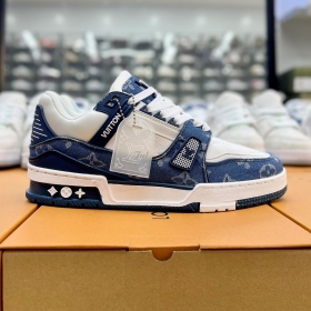 LV Trainer Sneaker Navy