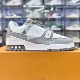 LV Trainer Sneaker Silver