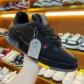 LV Trainer Text Black Pink