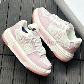 MLB Chunky Liner Embo Monogram White Pink