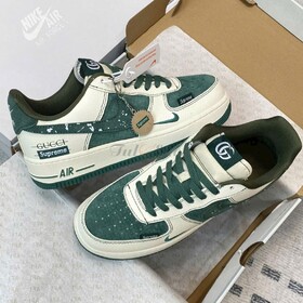 Nike Air Force 1 Gucci Supreme White Green