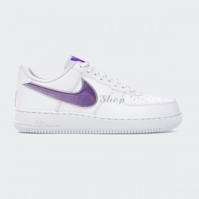 Nike Air Force 1 Low White Swoosh Purple
