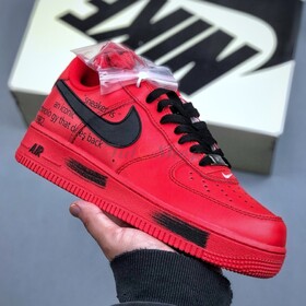 Nike Air Force 1 Red Black Custom