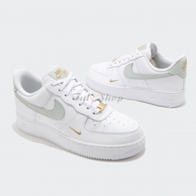 Nike Air Force 1 Swoosh Mint & Gold