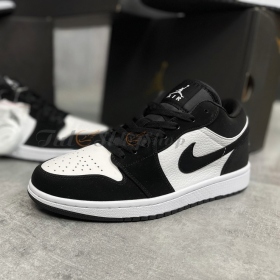 Nike Air Jordan 1 Low Black White Suede