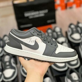 Nike Air Jordan 1 Low Grey White - Chính Hãng