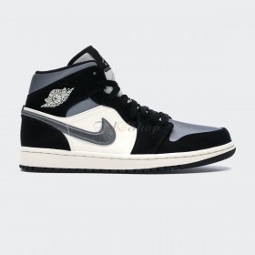 Nike Air Jordan 1 Mid 'Satin' Grey Toe