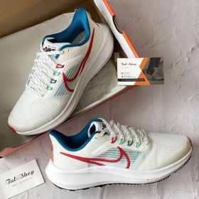 Nike Air Zoom Pegasus 39 Cream Black White Blue