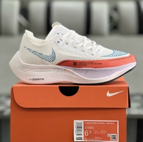 Nike ZoomX Vaporfly 2 White Orange Blue