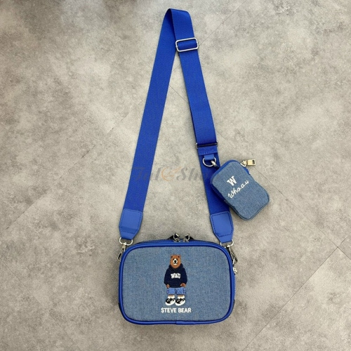 Túi Đeo Chéo Steve Bear Mini Block Crossbag Blue