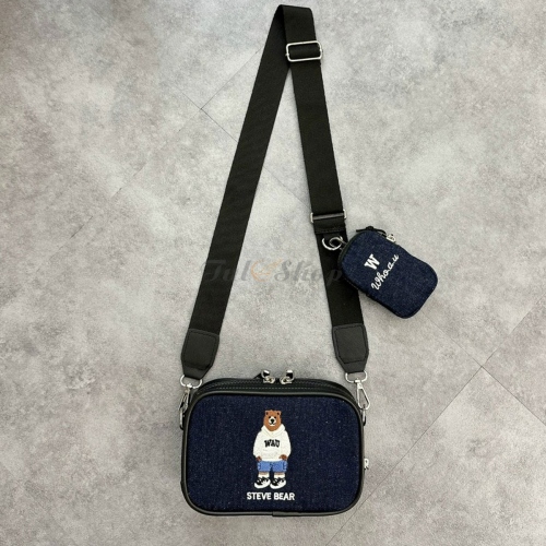 Túi Đeo Chéo Steve Bear Mini Block Crossbag Dark Blue